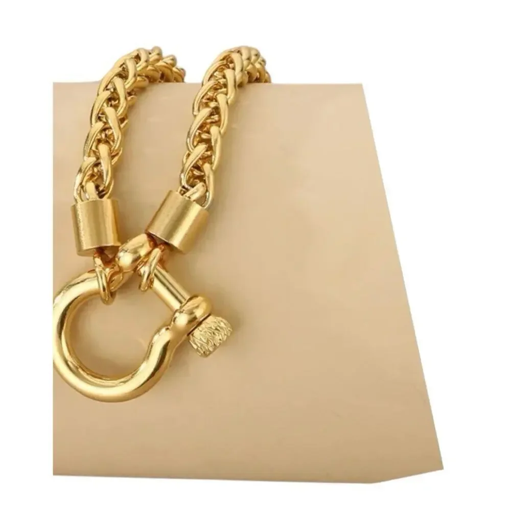 18K Horseshoe Gold Plated Bracelet